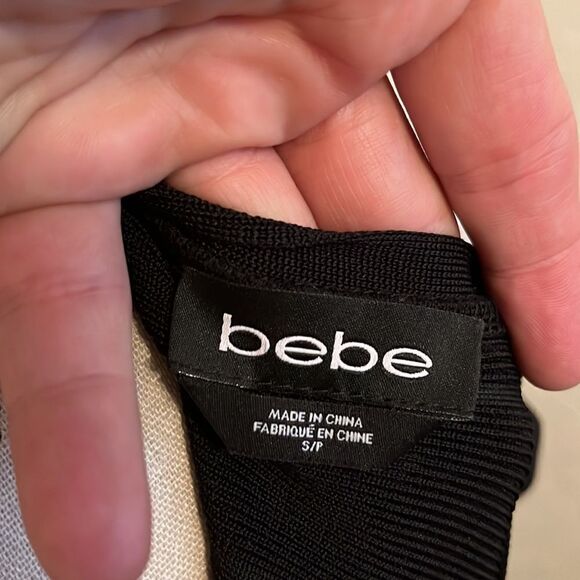 Bebe Black Cold Shoulder Bandage Dress - Picture 13 of 13